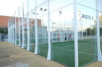 Pista de Pádel de uno de los centros deportivos del Instituto Municipal de Deportes