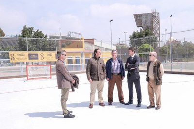 Nueva pista de hockey del Centro Deportivo Ifni