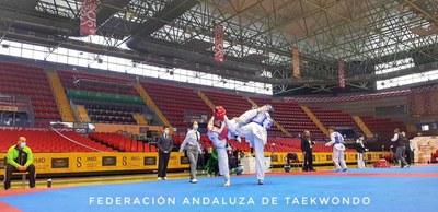 Combate del Campeonato de Andalucía de Taekwondo Sub21