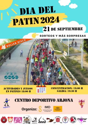 Paso del Día del Patín por la ronda histórica.