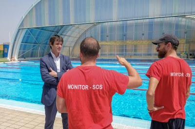 El Ayuntamiento inicia los  trabajos para actualizar el sistema de climatización de la piscina  del CD Hytasa con una inversión superior a 193.000 euros