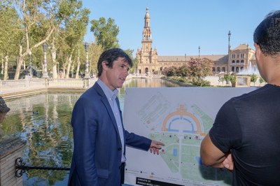 El Ayuntamiento presenta tres nuevos circuitos de running para los parques de María Luisa, Vega de Triana y Los Bermejales que amplían los recorridos señalizados por encima de los 22 kilómetros