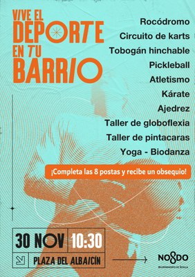 Este fin de semana llegan tres nuevas citas de "Vive el deporte en tu barrio"