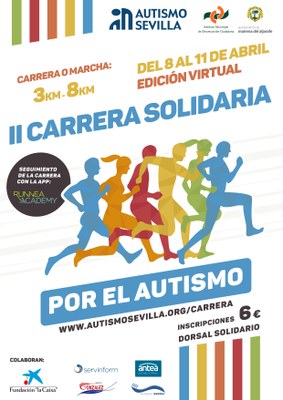 Cartel de la 2ª Carrera Solidaria por el Autismo