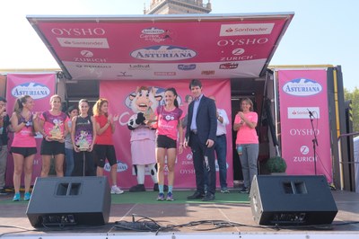 La atleta Almudena Rodríguez fue la ganadora de la Carrera de la Mujer Sevilla 2018