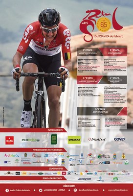 Cartel de la 65ª edición de la Vuelta Ciclista a Andalucía 'Ruta del Sol'