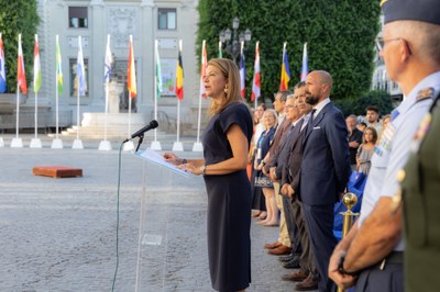 Ceremonia de inauguración del Campeonato del Mundo Militar de Esgrima.