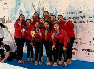 El Sincro Sevilla, campeón de España de natación artística.