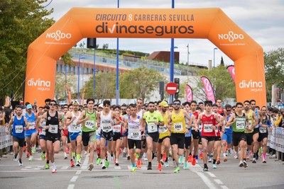La Carrera Cerro-Amate, segunda prueba del Circuito Divina Seguros del Ayuntamiento, se celebra este domingo 12 de abril con dorsales agotados en las pruebas de adultos