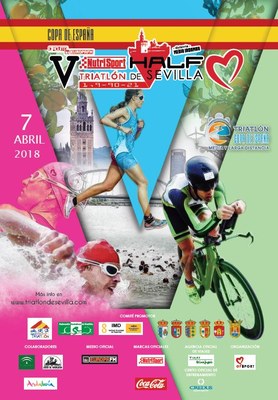 Cartel V Half Triatlón de Sevilla