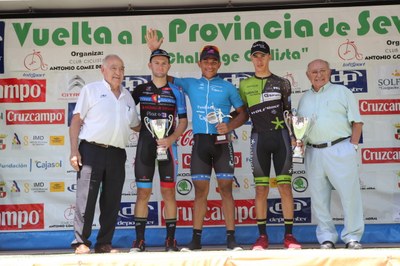 Podio de la XII Challenge Vuelta a la Provincia de Sevilla