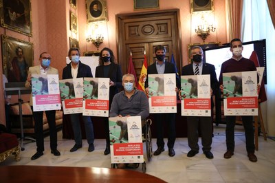 Presentación del Campeonato de Europa de Boccia 2021, en el Ayuntamiento de Sevilla.