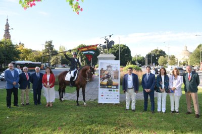 Unas 200 monturas participan en la Gran Semana del Caballo Anglo-árabe que se celebra en el Parque del Alamillo