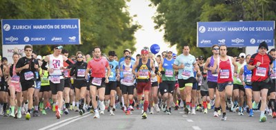 El Zurich Maratón de Sevilla 2027 y el Medio Maratón cierran inscripciones con récord de dorsales: 40.000 entre las dos pruebas