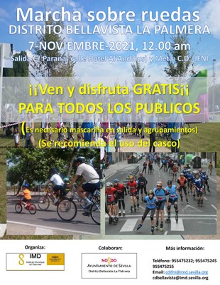 Cartel de la Marcha en Bici Bellavista.